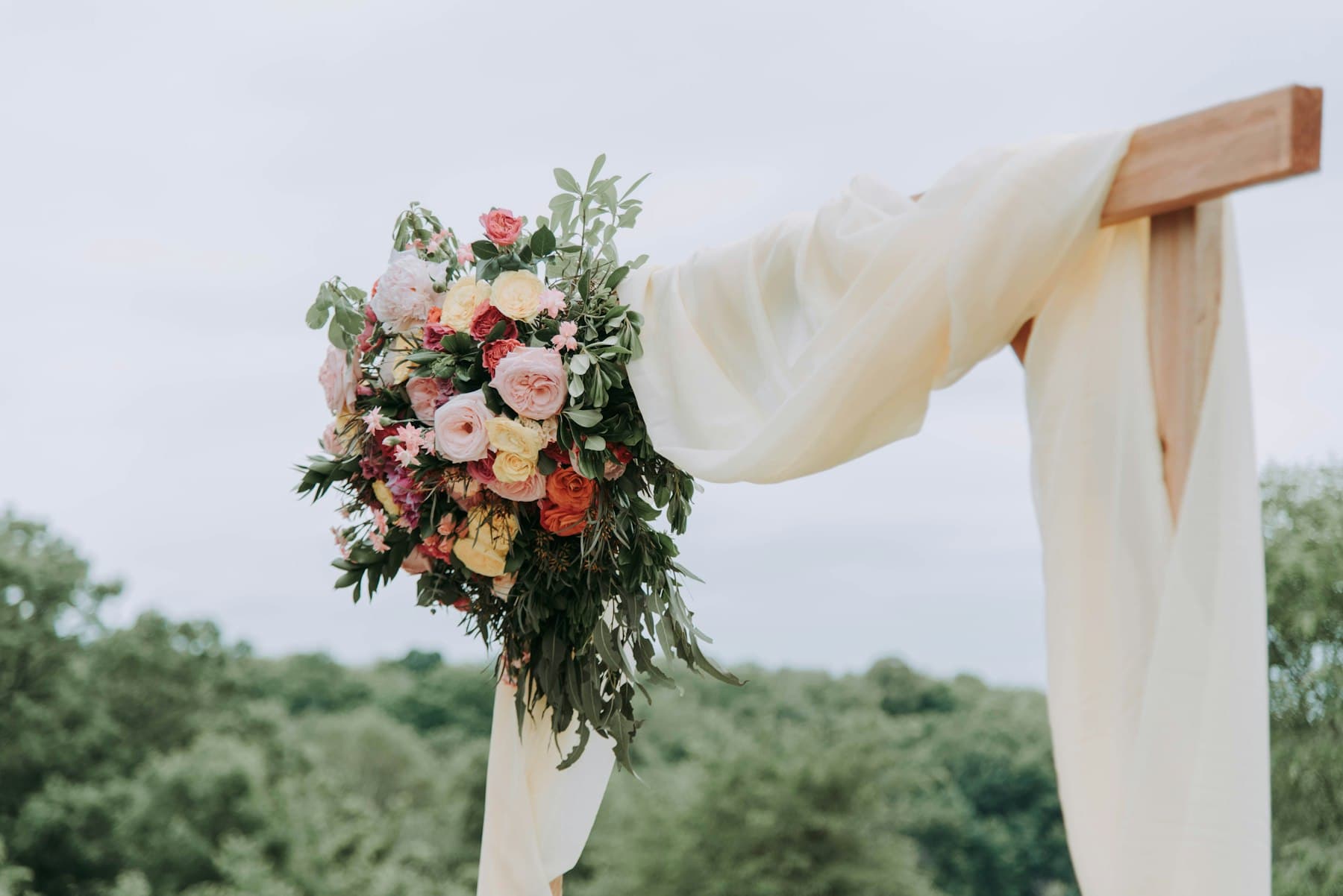 Blush Rose Flower Wall